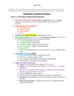 Introduction to Human Development