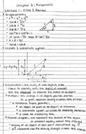 Physics 220 Week One - Chapter Two - Kinematics