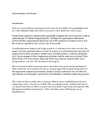 Information Systems Introduction