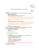 BIOL 286 Week 3, Class 5 & 6 Notes