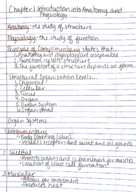 Chapter One Intro to Anatomy and Physiology
