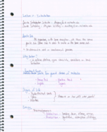 Biochem (BIO 250), Week 1 Lecture Notes