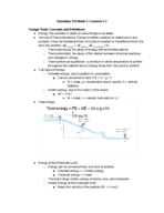 Chem 126, Week 1 Notes