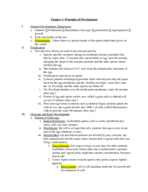 Biology 225 General Biology II Week 1 Notes