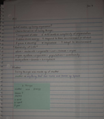 BIO 100  Week 1 Notes