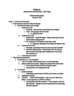 Week #1 Lecture Notes