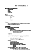 Biology 5A Week 2 Notes