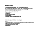 Narrative Writing Study Guide