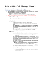 BIOL 4610 Week 1 Lecture Notes