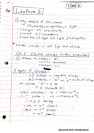 University Physics II Week 1 Lecture Notes