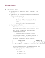 Bio 110 Week 1