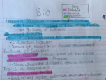 Bio 1111 Week 1 Notes