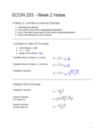 ECON 203 - Week 2 Notes