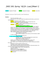 NSC 350 Week 1 Notes