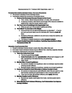Intro to Microeconomics, Week 1 Notes