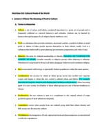 NUTRI 310: Lecture 1 (Video) Notes