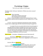 General Psychology Week 1 Part 1 notes