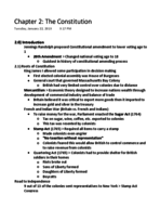 Chapter 2: The Constitution Notes