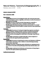 BIO 316 Week 2 Lecture Notes