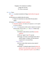 Geography 1113k Wk 2 Notes