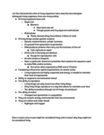 BIology 171- Lecture 1 Study Guide