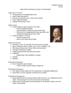 Hegel and the Adventurous Journey of Consciousness