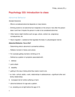 Introduction to Developmental Psychopathalogy