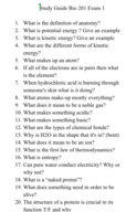 Exam 1 stidy guide bio 201