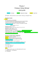 physics, study guide
