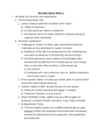 Microbiology Week 2 Notes