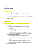 GSP 240 Week 2 Notes 