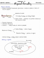 CHEM 123, Week 1 Notes: Introduction to Physical Chemistry, First Law of Thermodynamics