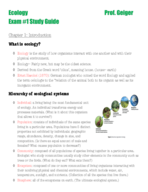 Exam #1 Study Guide