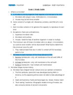 Microbiology Exam 1 Study Guide
