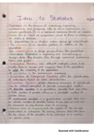 Intro to Statistics