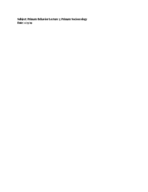 Primate Behavior; Week 2 Notes; Social ecology 