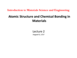 Introduction To Material Science And Engineering  - ID2L001