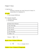 General Chemistry ll: Chapter 5 & 11 Notes 