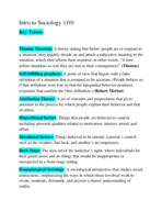 Sociology Key Terms