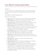 Crim 306 Chapter 1 & 2