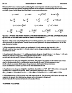 PH 211, Midterm #1 Form A and B w/ Answers 