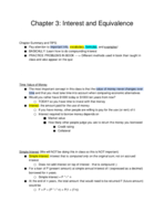 Chapter 3: Interest and Equivalence