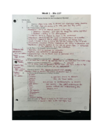 week 1 - biology 227 - Anatomy and Physiology