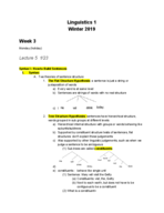 Week 3 Lecture Notes