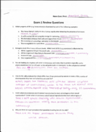 Bio 100 Exam 1 Study Guide
