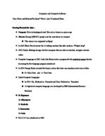 Computer and Computer Software Week 1 and 2: Class Notes and Study Guide for Quiz