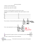Functions and models