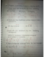 Organic Chem 1 Exam 1 Study Guide