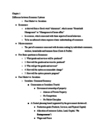 Chapter 1: Difference Between Economic Systems