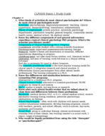 Exam 1 Study Guide